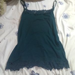 Green lace Maurices tanktop
